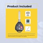 UrbanX Replacement 2019 Toyota Yaris Key Fob – Fcc: Hyq12Bby, Hyq12Bdc – Pn: 89070-52G50 – 3 Button - Image 3