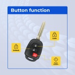 UrbanX (2-Pack) Replacement 2019 Toyota Camry Key Fob – Fcc: Hyq12Bdm – Pn: 89070-42820 – 4 Button - Image 2