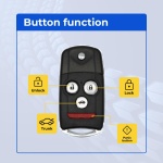 UrbanX Replacement 2014 Honda Fit Key Fob Remote FCC: MLBHLIK-1T, MLBHLIK1T PN: 35113-TK4-A00 4Btn - Image 2
