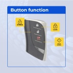 UrbanX (2-Pack) Replacement 2019 Lexus UX200 Key Fob – Fcc: Hyq14Fbf – Pn: 8990H-76010, 8990H76010 – 0 Button - Image 2