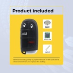 UrbanX (2-Pack) Replacement 2017 Dodge Charger Key Fob – Fcc: M3N-40821302, M3N40821302 – Pn: 56046758Aa – 4 Button - Image 3