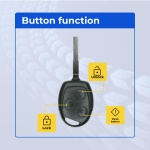 UrbanX Replacement 2014 Ford Fiesta Key Fob – Fcc: Kr55Wk47899, 164-R8042, 164-R8043 – Pn: 164-R8042, 164-R8043 – 3 Button - Image 2