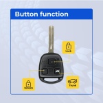 UrbanX Replacement 2004 Lexus IS300 Key Fob – Fcc: Hyq1512V – Pn: 89070-53531 – 3 Button - Image 2