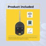 UrbanX Replacement 2015 Ford Fiesta Key Fob – Fcc: Cwtwb1U793, 164-R7976 – Pn: 164-R7976 – 4 Button - Image 3