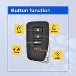 UrbanX Replacement Key Fob for 2020 Lexus