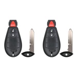 UrbanX (2-Pack) Replacement 2013-2022 RAM 1500 2500 3500 Key Fob – Fcc: Gq4-53T, Gq453T – Pn: 68508720 – 3 Button