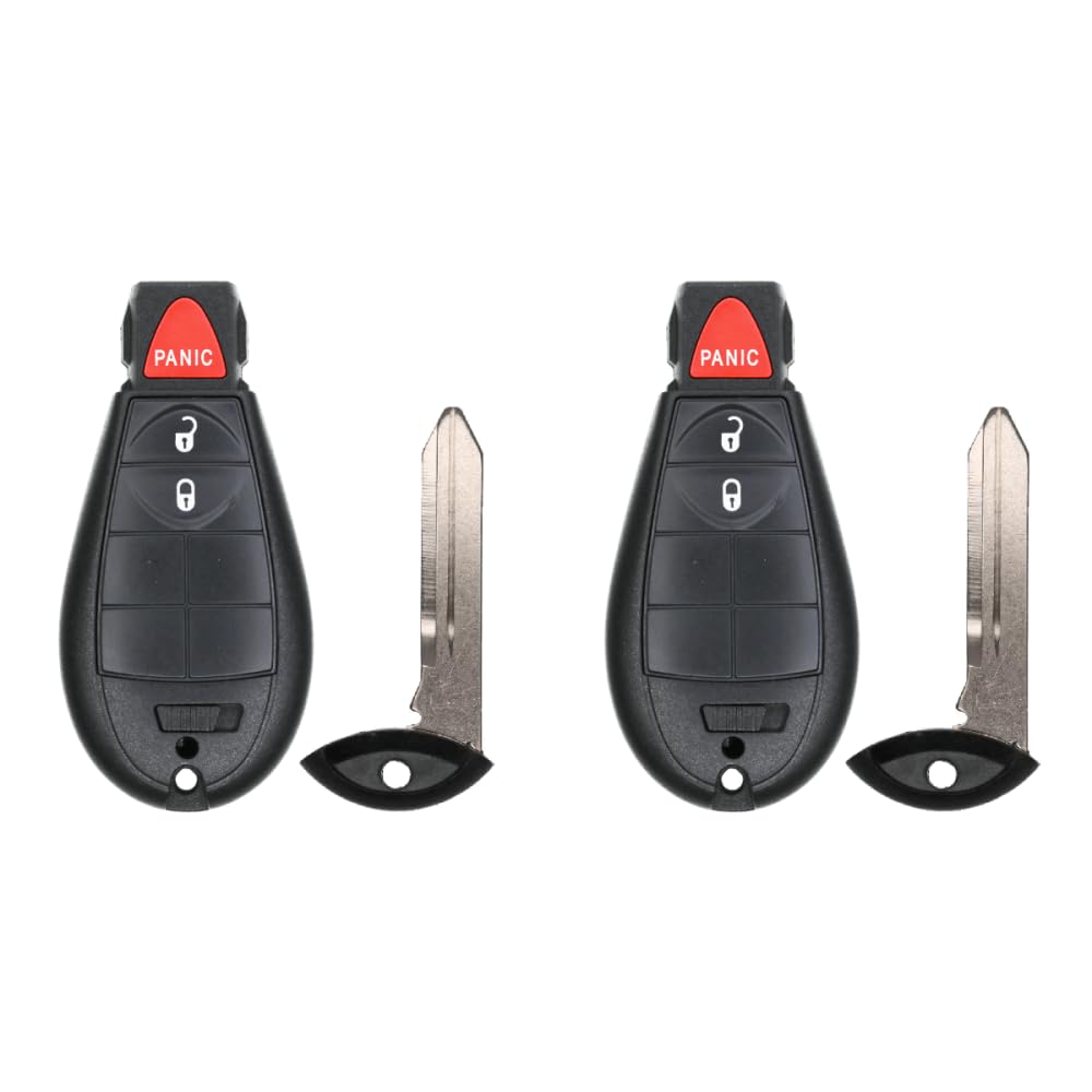 Version 1.0.0 UrbanX (2-Pack) Replacement 2022 RAM 1500 2500 3500 Key Fob – Fcc: Gq4-53T, Gq453T – Pn: 68508720 – 3 Button - Image 1