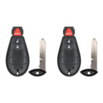 UrbanX (2-Pack) Replacement 2016 RAM 1500 2500 3500 Key Fob – FCC: GQ4-53T, GQ453T – PN: 68508720 – 3 Button