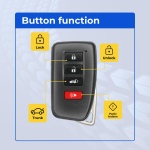 UrbanX Replacement 2016 Lexus NX300 / NX300h Key Fob – Fcc: Hyq14Fba – Pn: 89904-78470 – 4 Button - Image 2