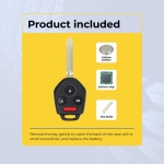 UrbanX (2-Pack) Replacement 2018 Subaru Forester Key Fob – Fcc: Cwtwbu766 – Pn: 57497-Fj031 – 4 Button - Image 3