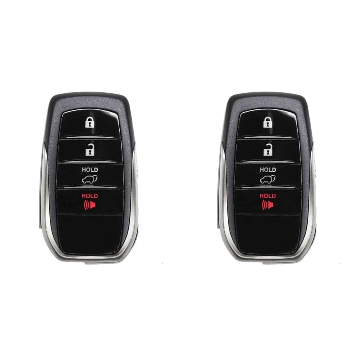 Version 1.0.0 UrbanX (2-Pack) Replacement 2019 Toyota Land Cruiser Key Fob – FCC: HYQ14FBA – PN: 89904-60M80, 8990460M80 – 4 Button - Image 1