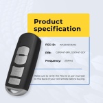 UrbanX Replacement 2017-2019 Mazda Cx-5 Key Fob – Fcc: Wazske13D02 – Pn: Tk52-67-5Dy, Tk52675Dy – 4 Button - Image 5