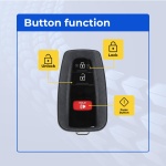 UrbanX Replacement 2018 Toyota C-Hr Key Fob – Fcc: Mozbr1Et – Pn: 89904-F4020 – 3 Button - Image 2