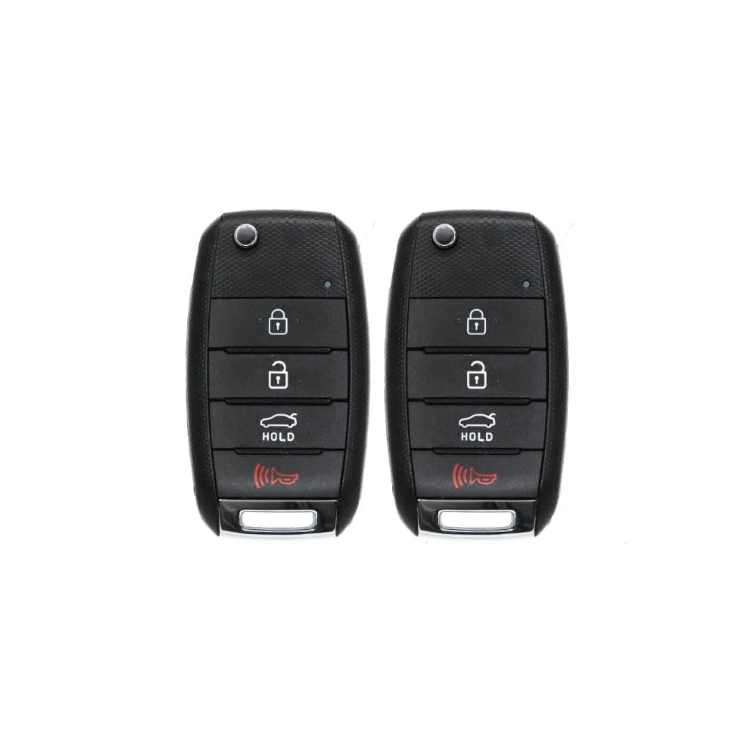 Version 1.0.0 UrbanX (2-Pack) Replacement 2014-2015 Kia Optima Key Fob – FCC: NYODD4TX1306-TFL – PN: 95430-2T560 – 4 Button - Image 1