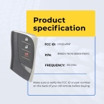 UrbanX Replacement 2020 Lexus UX200 Smart Key Fob – Fcc: Hyq14Fbf – Pn: 8990H-76010 – 0 Button - Image 5