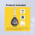 UrbanX Replacement 2012 Scion tC Key Fob – Fcc: Mozb41Tg – Pn: 89070-21120, 8907021120 – 3 Button - Image 3