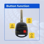 UrbanX Replacement 2008 Lexus GX470 Key Fob – Fcc: Hyq1512V – Pn: 89070-60801 – 3 Button - Image 2