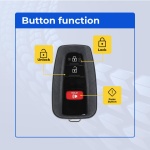 UrbanX Replacement 2018 Toyota Prius Key Fob – Fcc: Hyq14Fbc – Pn: 89904-47530 – 3 Button - Image 2