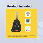 UrbanX Replacement 2007-2011 Dodge Nitro Key Fob – Fcc: Oht692713Aa – Pn: 68039414 – 3 Button - Image 3