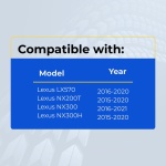 UrbanX Replacement 2018 Lexus NX300 NX300h Key Fob – Fcc: Hyq14Fba – Pn: 89904-78470 – 4 Button - Image 4