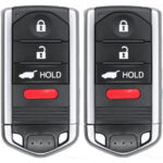 UrbanX Replacement 2010 Acura ZDX Key Fob – FCC: M3N5WY8145 – PN: 72147-SZN-A81, 72147-SZN-A51, 72147-SZN-A61, 72147-SZN-A71 – 4 Button