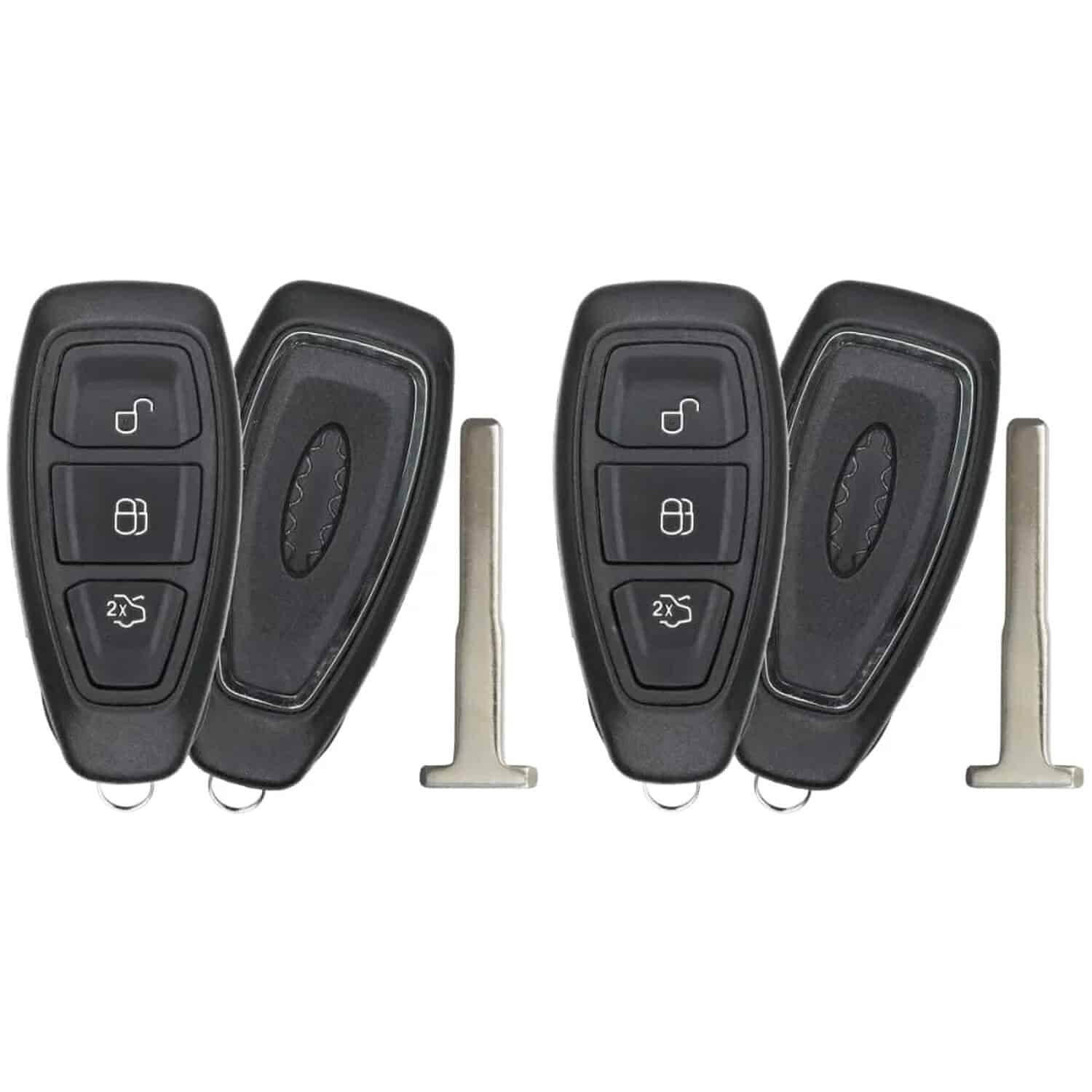 Version 1.0.0 UrbanX (2-Pack) Replacement 2011 Ford Fiesta Key Fob – FCC: KR55WK48801, 164-R8048, KR5876268 – PN: 164-R8048 – 3 Button - Image 1