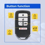 UrbanX (2-Pack) Replacement 2016-2017 Honda Accord Key Fob – Fcc: Acj932Hk1310A – Pn: 72147-T2G-A61 – 4 Button - Image 2