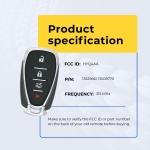 UrbanX Replacement Key Fob for 2017-2020