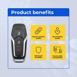 UrbanX Replacement Key Fob for 2015-2017 Ford