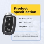 UrbanX (2-Pack) Replacement 2020 Hyundai Santa Fe Key Fob – Fcc: Tq8-Fob-4F31 – Pn: 95440-S2200 – 3 Button - Image 5