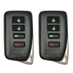 UrbanX (2-Pack) Replacement 2016 Lexus RX350 Key Fob – Fcc: Hyq14Fbb – Pn: 89904-0E160 – 4 Button