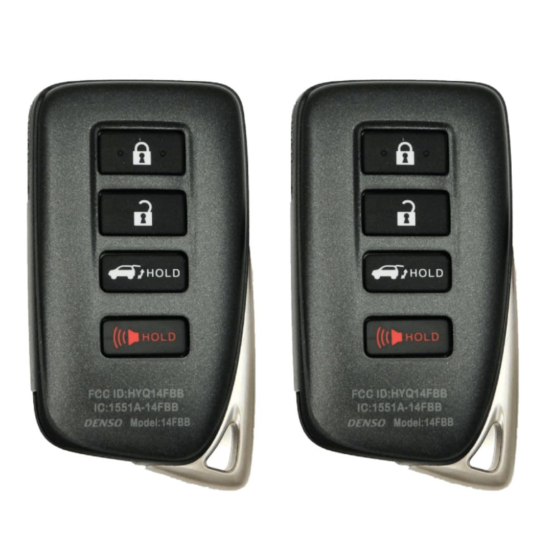 Version 1.0.0 (2-Pack) Replacement 2016-2020 Lexus RX350 Key Fob