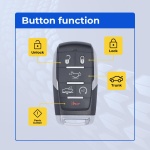 UrbanX (2-Pack) Replacement 2019 RAM 1500 Key Fob – Fcc: Oht-4882056, Oht4882056 – Pn: 68584156, 68584156Aa – 6 Button - Image 2