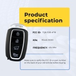 UrbanX Replacement 2018-2021 Hyundai Kona Key Fob – Fcc: Tq8-Fob-4F18 – Pn: 95440-J9000 – 4 Button - Image 5