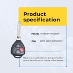 UrbanX Replacement 2019 Toyota Yaris Key Fob – Fcc: Hyq12Bby, Hyq12Bdc – Pn: 89070-52G50 – 3 Button - Image 5