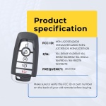 UrbanX Replacement Ford Key Fob – Fcc: M3N-A2C931426, 164-R8149 – Pn: 164-R8149 – 5 Button - Image 5