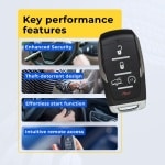 UrbanX Replacement 2000 Ram 1500 Key Fob – Fcc: Oht-4882056, Oht4882056 – Pn: 68584154 – 5 Button - Image 7