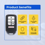 UrbanX (2-Pack) Replacement 2017 Honda Cr-V Key Fob – Fcc: Kr5V2X – Pn: 72147-Tg7-A11, 72147-Tla-A01, 72147-Tg7-A12 – 5 Button - Image 6