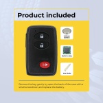 UrbanX Replacement 2008-2013 Toyota Highlander Key Fob – Fcc: Hyq14Aab – Pn: 89904-48100, 89904-06041, 89904-07030 – 3 Button - Image 3