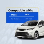 UrbanX (2-Pack) Replacement 2017 Toyota Sienna Key Fob – Fcc: Hyq14Adr – Pn: 89904-08010 – 6 Button - Image 4