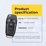 UrbanX (2-Pack) Replacement 2019 Ford F-550 Key Fob – Fcc: N5F-A08Tda, N5Fa08Tda, 164-R8134 – Pn: 164-R8134 – 4 Button - Image 5