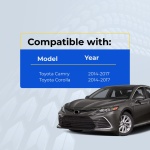 (2-Pack) Replacement 2014-2019 Toyota Camry Corolla Key Fob – Fcc: Hyq12Bdm, Hyq12Bel – Pn: 89070-02880 – 4 Button