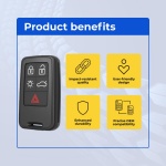 UrbanX Replacement 2014 Volvo V60 Key Fob – Fcc: Kr55Wk49264 – Pn: 30659637 – 5 Button - Image 6