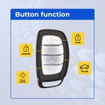 UrbanX Replacement 2014-2015 Hyundai Tucson Key Fob – Fcc: Tq8-Fob-4F03 – Pn: 95440-2S600 – 4 Button - Image 2