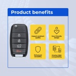 UrbanX (2-Pack) Replacement 2015-2020 Kia Sorento Key Fob – Fcc: Osloka-910T – Pn: 95430-C5100 – 4 Button - Image 6