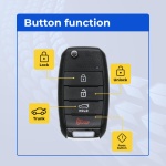 UrbanX Replacement 2014-2015 Kia Optima Key Fob – Fcc: Nyodd4Tx1306-Tfl – Pn: 95430-2T560 – 4 Button - Image 2