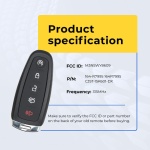 UrbanX Replacement Key Fob for 2013-2016 Ford