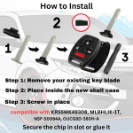 UrbanX Replacement 2010 Honda Civic Key Fob – Fcc: Oucg8D-380H-A, Kr55Wk49308, N5F-S0084A, N5F-A05Taa, Mlbhlik-1T – Pn: Not found - Image 3