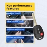 UrbanX Replacement 2013-2018 Toyota RAV4 Key Fob Fcc: Gq4-52T Pn: 89070-0C050 89070-0R120 89070-0R130 89071-0R040 – 3 Button - Image 7