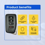 UrbanX (2-Pack) Replacement 2017 Lexus RX450h Key Fob – Fcc: Hyq14Fbb – Pn: 89904-0E160 – 4 Button - Image 6